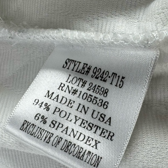 Slinky Brand White Quilted Vest with black trim size large decent condition - Picture 3 of 6